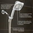thumbnail image 2 of Oxygenics PowerWave 6-Setting Handheld Shower Head Chrome, 2 of 15