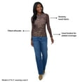 thumbnail image 5 of Edited by Remi Bader Women's Long Sleeve Mesh Top, 5 of 10