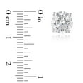 thumbnail image 5 of Lab Created Round Cut Diamond Stud Earrings, 5 of 8
