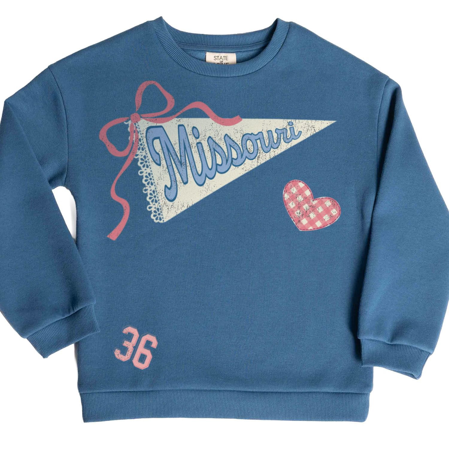 State of Mine Kids Pennant Picnic Crew Sweatshirt - Samsclub.com
