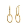 thumbnail image 1 of Polished and Twist Double Hoop Earrings in 14K Gold, 1 of 3
