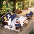 thumbnail image 4 of Cambridge Casual Catalina Teak Deep Seating Daybed with Cushion, 4 of 10