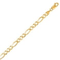 thumbnail image 2 of Solid Figaro Chain Necklace in 14K Gold, 2 of 4