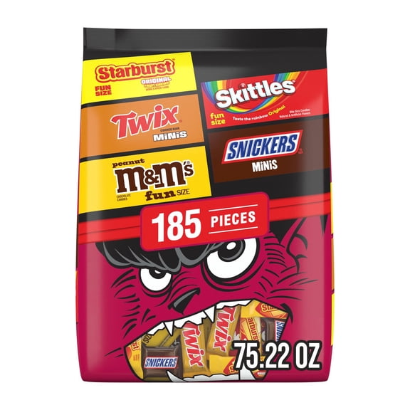 Mars Halloween Variety Pack Candy, Mini & Fun Size, 185 pcs.