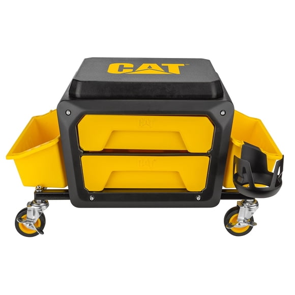 Cat® Rolling Utility Seat With Cup Holder