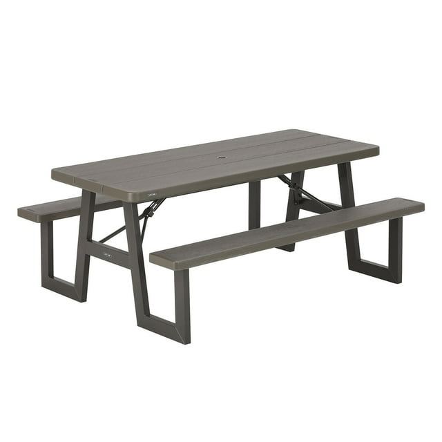 Lifetime 6-Foot W-Frame Picnic Table (Brown), 60233
