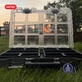 thumbnail image 3 of Keter Stack-n-Roll Organizer Portable Tool Box with Clear Lid, 3 of 17