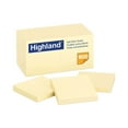 thumbnail image 1 of Highland - Self-Stick Notes, 3 x 3, Yellow -  18 100-Sheet Pads/Pack, 1 of 4