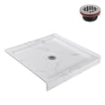 thumbnail image 5 of Streamline 36 in. x 36 in. Alcove Acrylic Shower Base With Center Drain, Drain Included Assorted Colors, 5 of 14