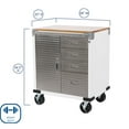 thumbnail image 2 of Seville Classics UltraHD 4-Drawer Rolling Cabinet, 28" W x 25" D x 34.5" H, 2 of 12