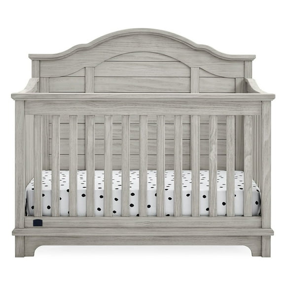 Simmons Kids Asher 6-in-1 Convertible Crib with Toddler Rail, Choose Color