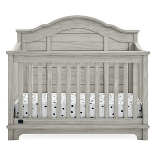 Simmons Kids Asher 6-in-1 Convertible Crib with Toddler Rail, Choose Color