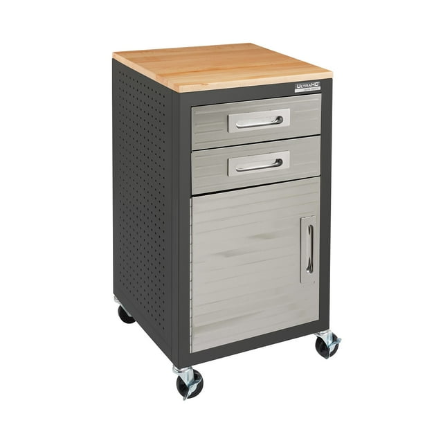 Seville Classics UltraHD 2-Drawer Rolling Storage Cabinet