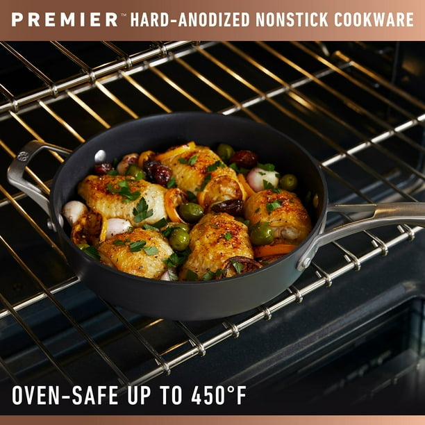 Calamante Crest & ACT1 Lサイズセット Calphalon Premier 8-Piece Hard-Anodized Nonstick Cookware Set
