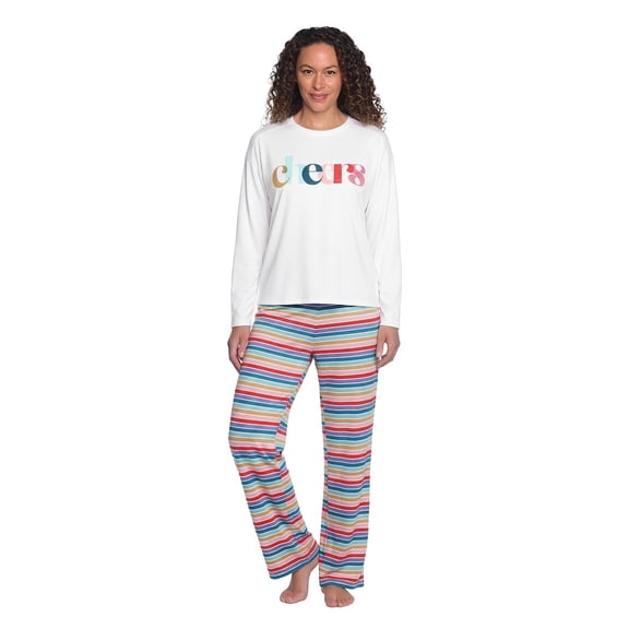 LOFT Crew Neck Tee & Pant PJ Set