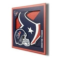 thumbnail image 1 of YouTheFan NFL 12” x 12” 3D Logo Wall Art, 1 of 5