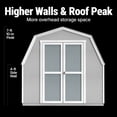 thumbnail image 2 of Handy Home Products Barn 8' x 12' Outdoor Wooden Shed, Choose Installation, 2 of 13