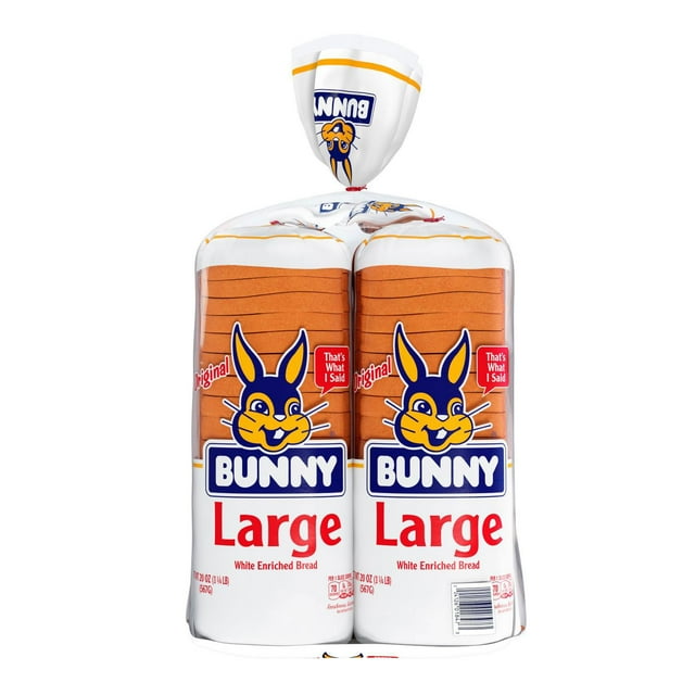 Bunny Large White Round Top 20 oz., 2 pk.