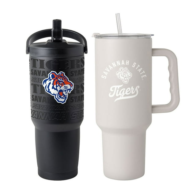 Logo Brands Savannah State Tigers Stainless Steel Tumbler Set