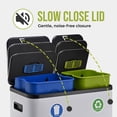 thumbnail image 5 of Simpli-Magic 18.5 Gallon (40L x 30L) Dual Compartment Step Trash Can – Kitchen Garbage Can with Waste & Recycling Bins – Slow-Close Lid, Odor Control, Hands-Free, 5 of 5