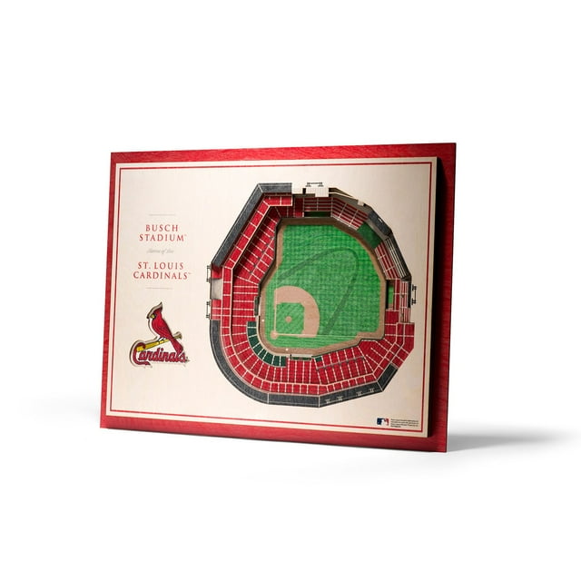 YouTheFan MLB 5-Layer Stadium View 3D Wall Art, Assorted Teams