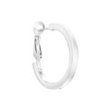 thumbnail image 3 of Square Tube Hoop Earrings in Sterling Silver, 3 of 7