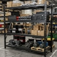 thumbnail image 11 of Astromach 4-Shelf Heavy Duty Industrial Storage Rack, Black, 11 of 11