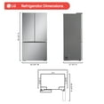 thumbnail image 5 of LG 25 cu. ft. Counter Depth 3-Door French Door Refrigerator, 5 of 11