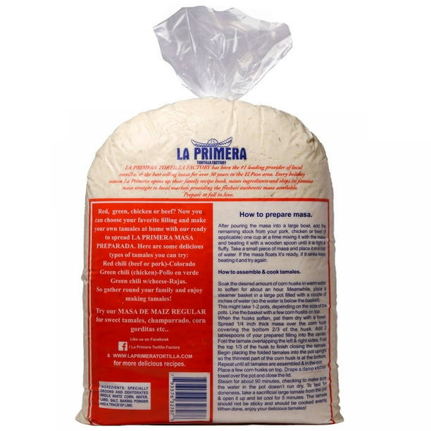 La Primera Prepared Masa For Tamales, 10lbs - Samsclub.com