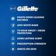 thumbnail image 2 of Gillette Supreme Maximum Strength Protection Men's Deodorant Clear Gel Antiperspirant, Cool Wave, 3.8 oz., 5 pk., 2 of 9