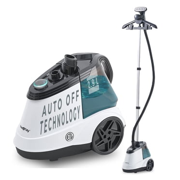 True & Tidy Full-Size Heavy Duty Commercial Garment Steamer with Smart Auto Shut-Off Safety, 3 Steam Settings, 3L Tank