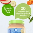 thumbnail image 3 of Gerber 1st Foods Organic Baby Food, Fruit & Veggie Value Pack, 4 oz., 20 ct., 3 of 14