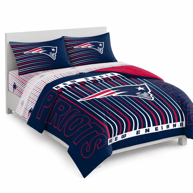Logo Brands New England Patriots Bed-In-A-Bag Set