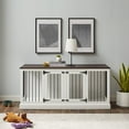 thumbnail image 2 of Crosley Furniture Winslow Medium Credenza Pet Crate, Assorted Colors, 2 of 15