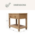 thumbnail image 4 of details by Becki Owens Ren 2-Drawer Nightstand, Distressed Natural Wood Finish, 4 of 11