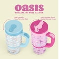 thumbnail image 2 of Ello Oasis 14oz Stainless Steel Kids Tumbler with Handle, 100% Leakproof, 2-Pack, 2 of 5