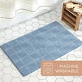 thumbnail image 6 of Town & Country Everyday Ultra Plush Solid Tufted Windowpane Bath Mat 20"x32", 6 of 10