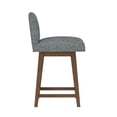 thumbnail image 13 of HH2 Home Upholstered Key Back Wood Adjustable Height Swivel Bar Stool, 13 of 19