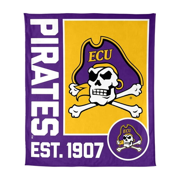 Logo Brands East Carolina Pirates 60"x70" Super Plush Blanket