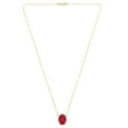 thumbnail image 2 of Lab Created Gemstone Necklace in 14K Yellow Gold, 2 of 8