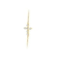 thumbnail image 3 of 0.20 CT. T.W. Round Cut Diamond Cross Chain Necklace in 14K Gold, 3 of 7