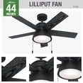 thumbnail image 4 of Hunter 44" Lilliput Ceiling Fan with Light Kit and Pull Chain, 4 of 14
