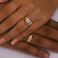thumbnail image 4 of 0.23 CT. T.W. Round Cut Halo Diamond Ring & Band Set in 14K Gold, 4 of 4