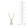 thumbnail image 4 of Lab Created Round Cut 1.96 CT. T.W. 3-Stone Floating Diamond Pendant Necklace in 18K Gold, 4 of 4