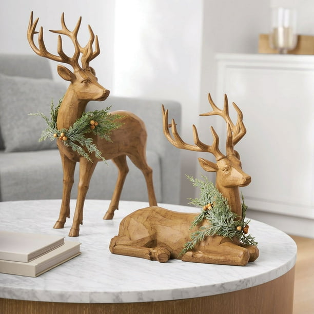 sam's tobacco and gifts deer park Member's Mark Winter Deer Décor, Set of 2