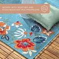 thumbnail image 7 of Town & Country Everyday Hibiscus Bloom Border Modern Floral Outdoor Rug, 7 of 9