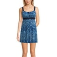 thumbnail image 1 of Lands' End Women's Zip Front Swim Dress, 1 of 3