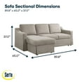 thumbnail image 2 of Serta Harvard Convertible Sectional Sofa, 2 of 9