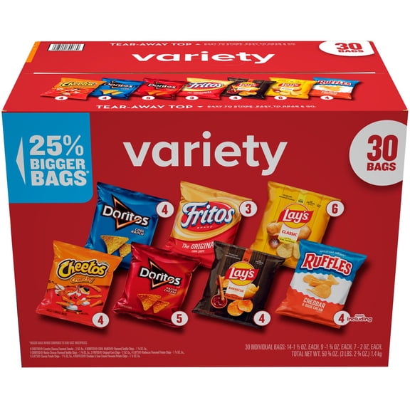 Frito-Lay Variety Pack Chips & Snacks, 30 pk.