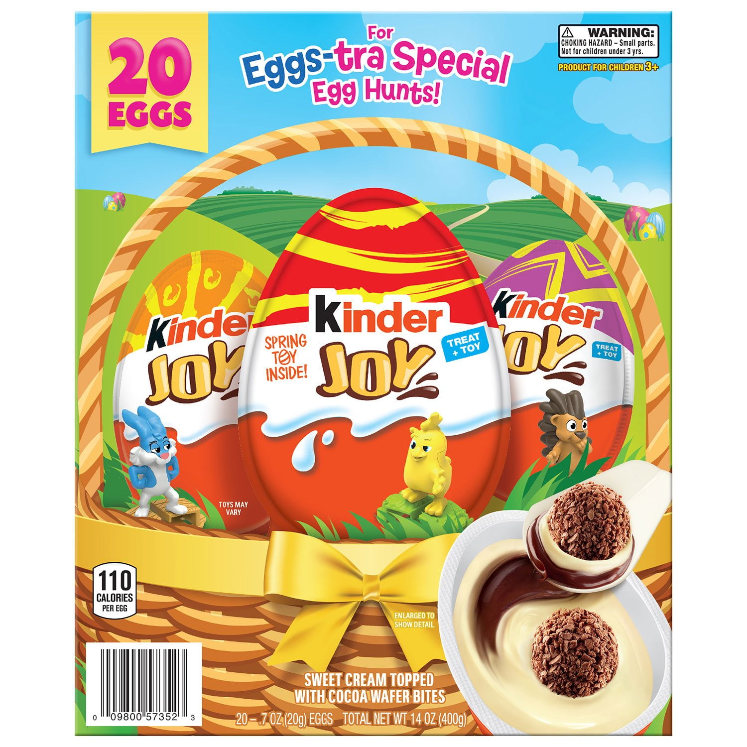 Kinder Joy Easter Chocolate Surprise Egg, 20 pk